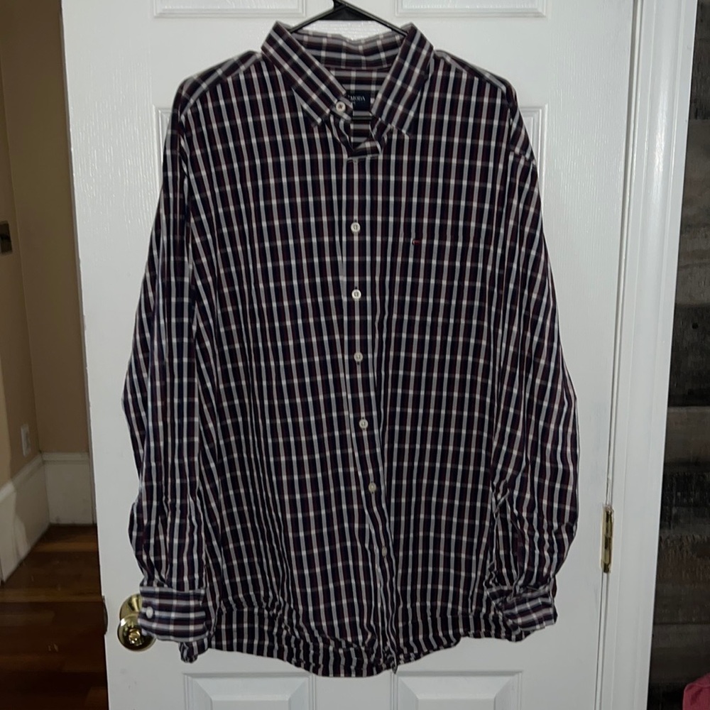Casa Moda Easy Care Mens Long Sleeve Button Up Shirt Size XXL